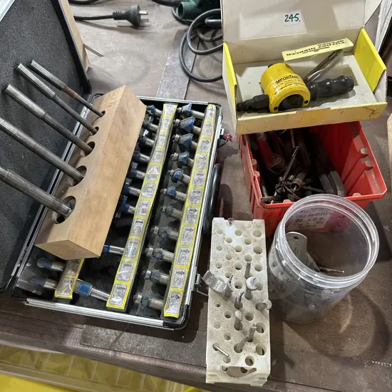 Nibbler, router bits, stamps etc