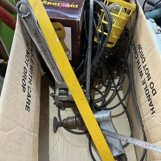 Tools and large ruler