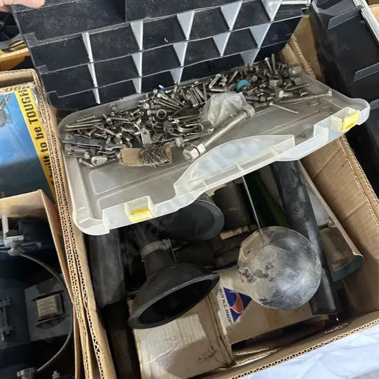 Parts box and hardware