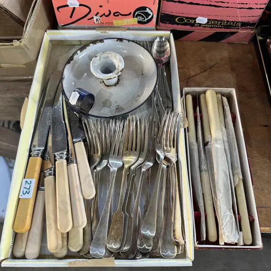 Bone handle cutlery etc