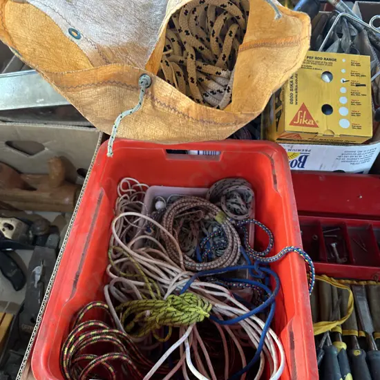 Bin of rope