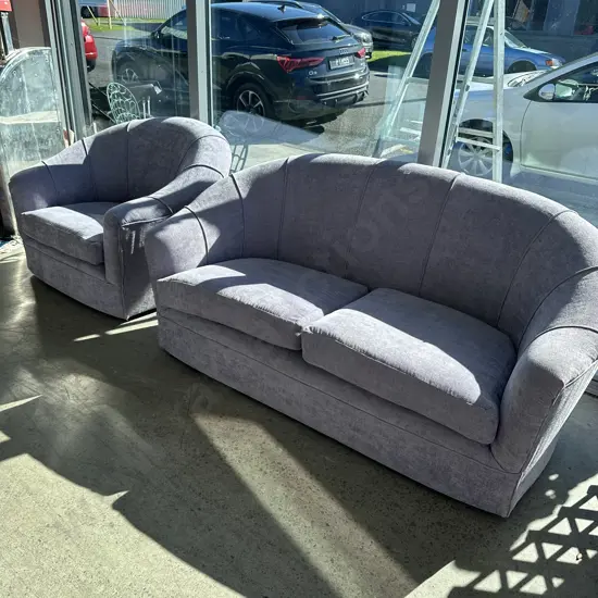 Lilac sofa and chair (matching )