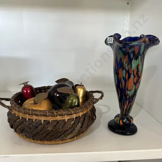 Art glass and fruit