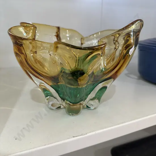 Large Art glass bowl