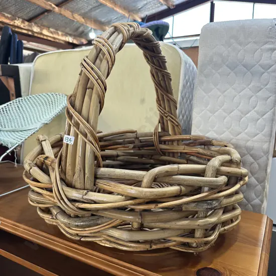 Large cane basket