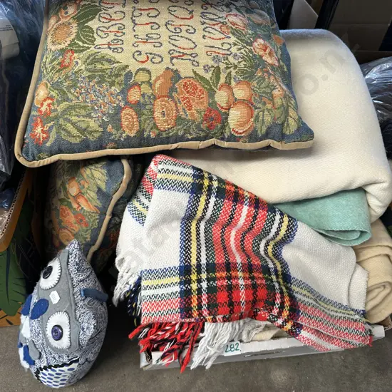 Door stop and blankets