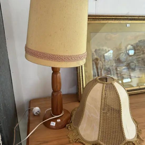 Vintage wood lamp