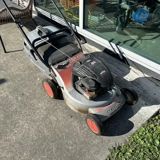 Masport mower - working