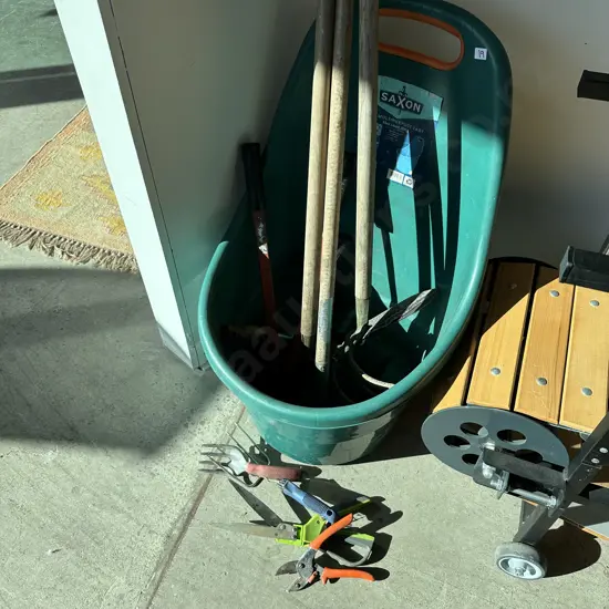 Garden tools and cart