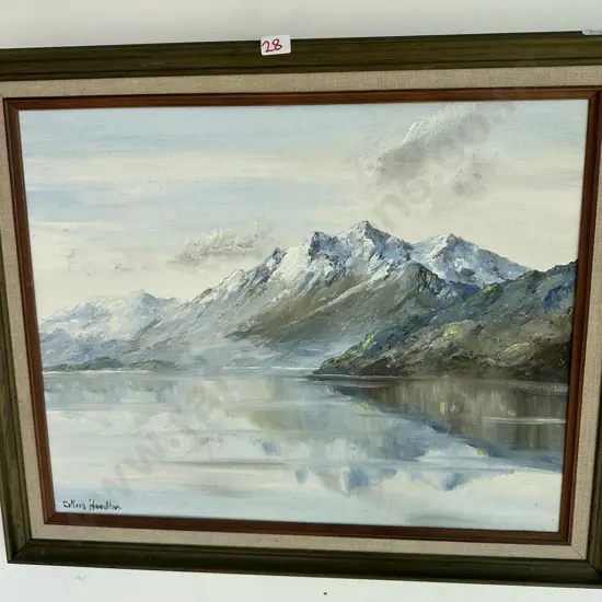 Oil painting by Colleen Hamilton "Mt Earnslaw"