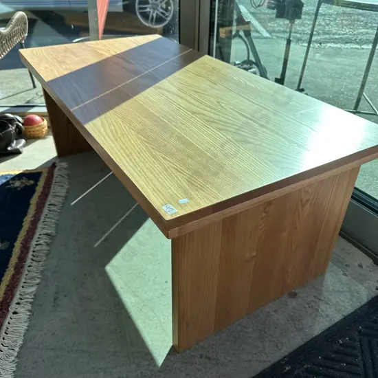 Solid Oak modern  coffee table 1200 x 600