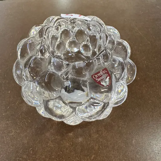 Orrefors crystal candle holder