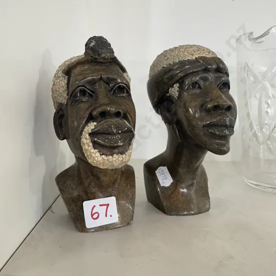 Pr small marble busts