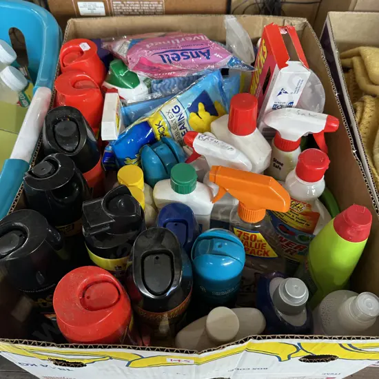 Cleaning products and flyspray