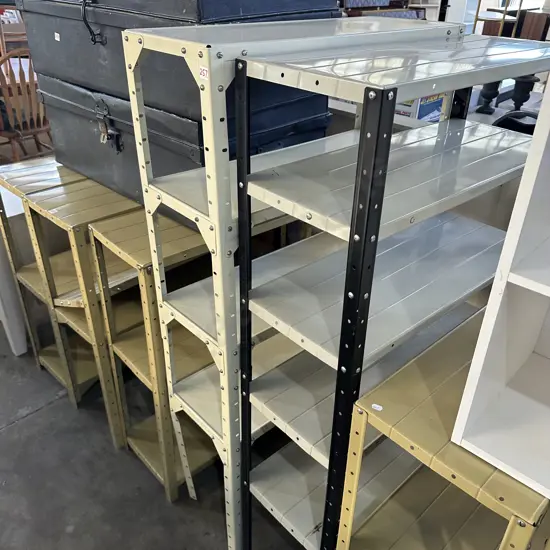 2 x metal shelfs