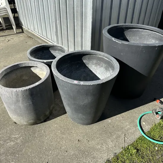4 large planters