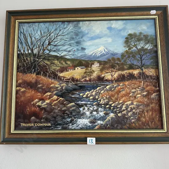 Oil painting by Trevor Dowman