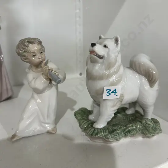 Lladro Chureb and Husky