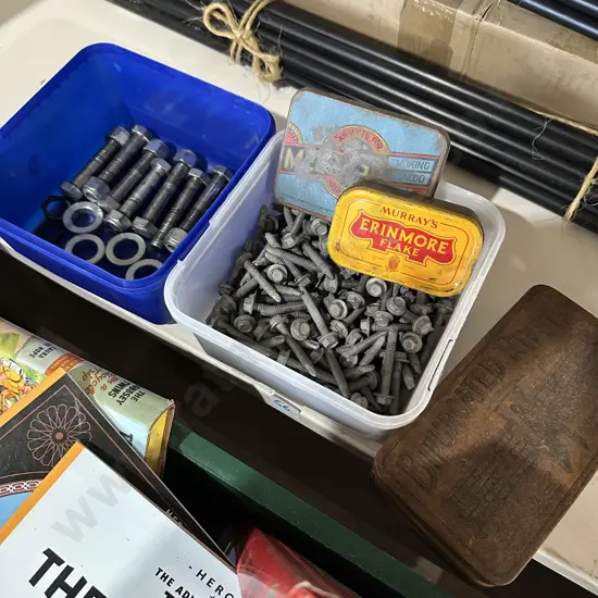 Bolts, screws and tins