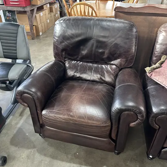 Large Kovacs leather recliner
