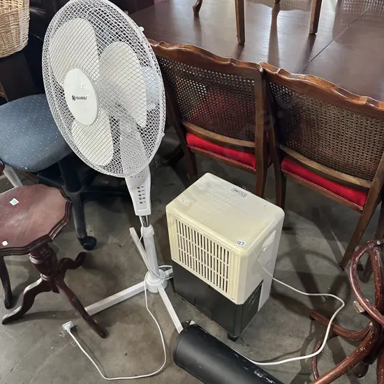 Dehumidifier and fan