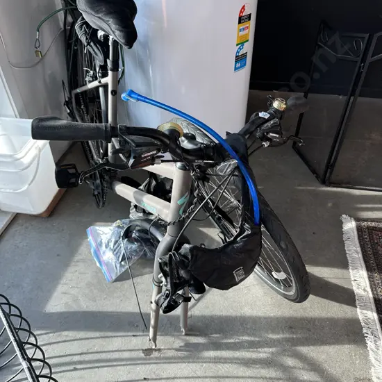 Specialized bike plus camelbak etc (we are unable to fit front tyre)