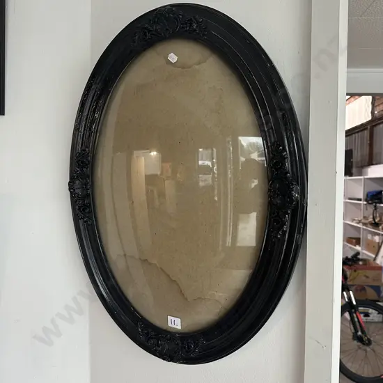 Convex glass frame