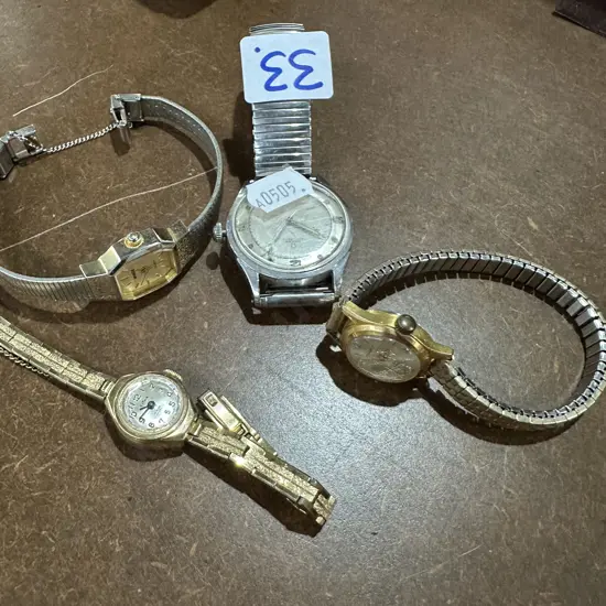 4 vintage watches