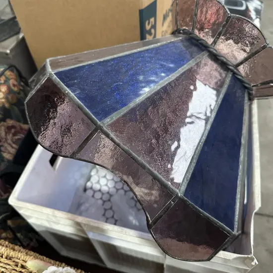 Tiles plus damaged leadlight