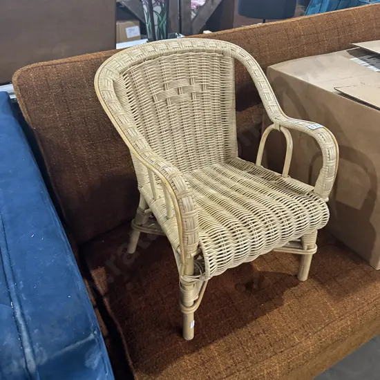 Childs wicker chair