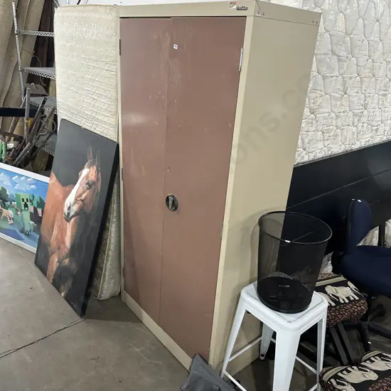 Metal storage cabinet