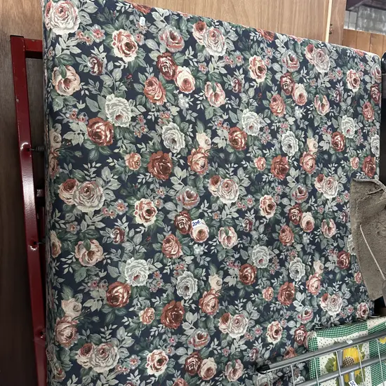 Foam mattress on roller base