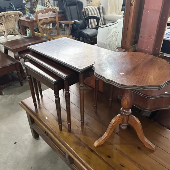 Nest tables and wine table