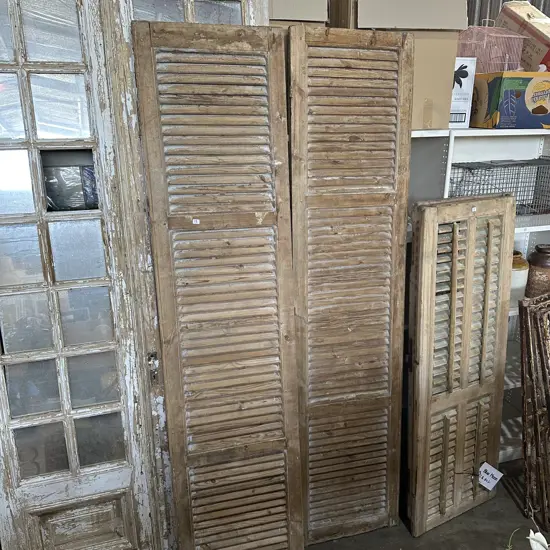 Pr tall vintage shutters