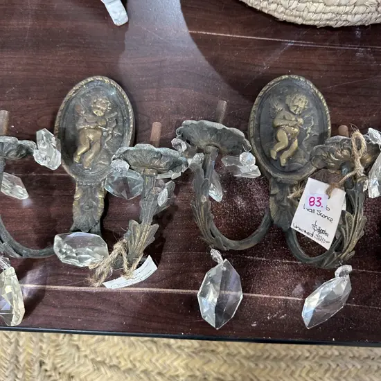 Pr Cherub wall sconces