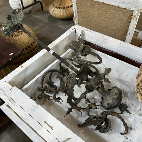 Damaged Brass chandelier