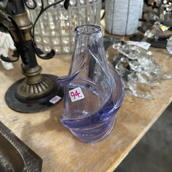 Lilac Murano glass vase