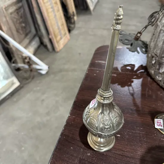 Silver perfume bottle