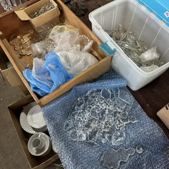 Large amount of crystals