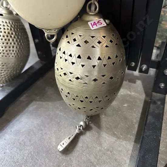 Moroccan egg light wired