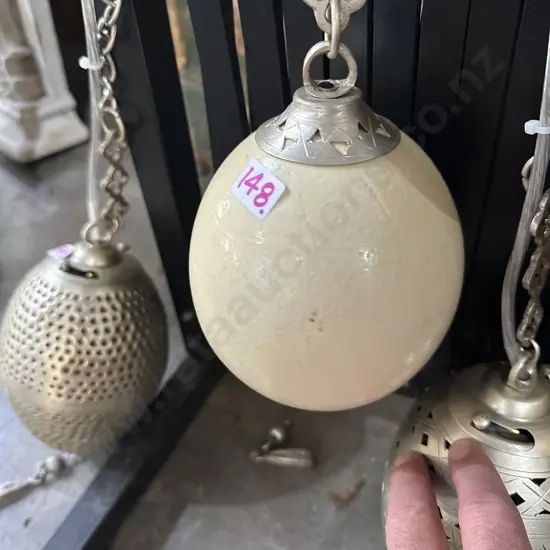 Moroccan Ostrich egg light