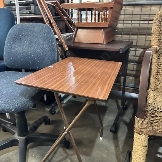 Folding table, desk, high chair