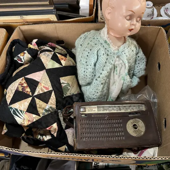 Doll, transistor etc