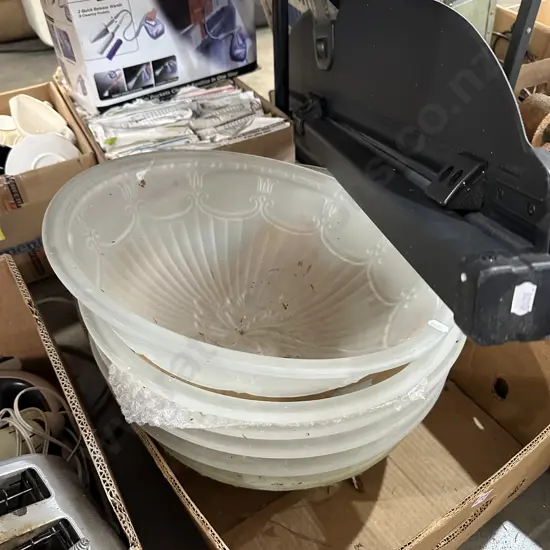 Vintage style light shades and car boot cover