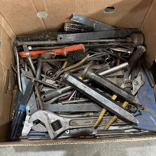 Large chisels and tools etc