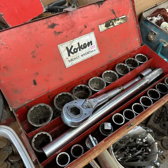 Super size boxed Koken socket set