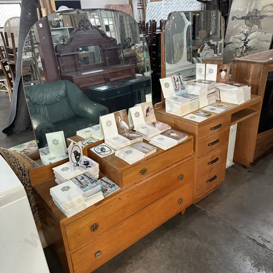 2 x Oak dressing tables