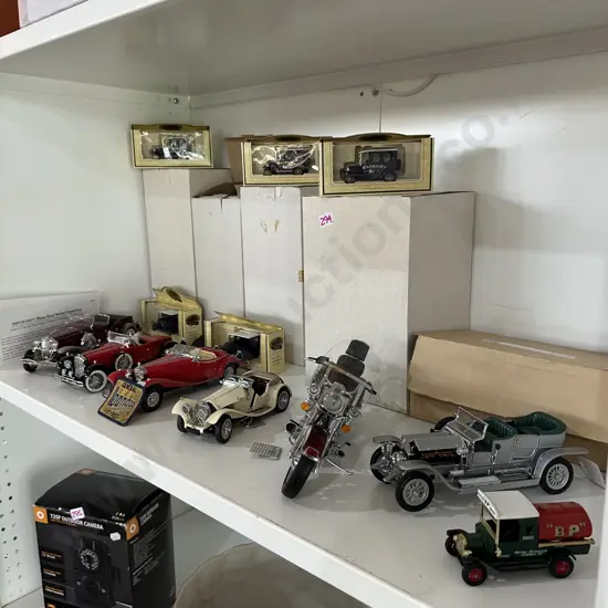 Boxed model cars