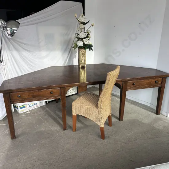 Bespoke Desk- lovely inch thick American Oak