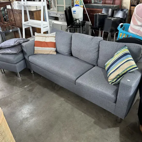 Sofa foot rest and cushions